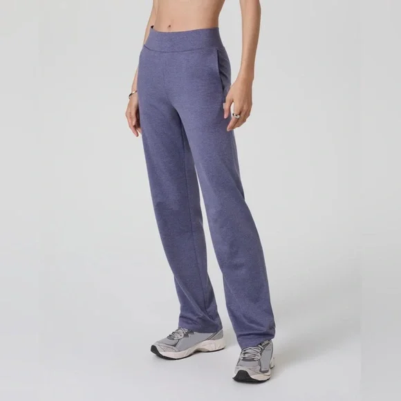 Vuori Halo Straight Leg Trouser DreamKnit Cosmic Heather Size S NWT - Picture 2 of 9
